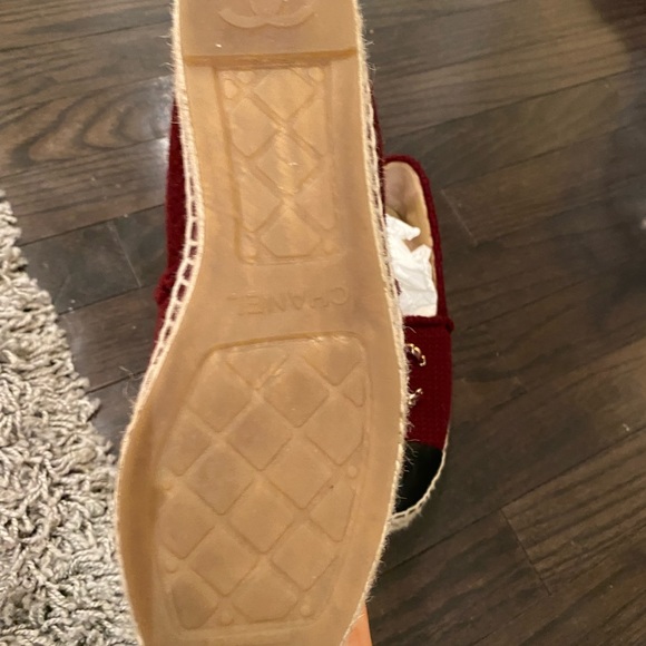 Chanel knitted red espadrilles size 36 - Picture 5 of 6